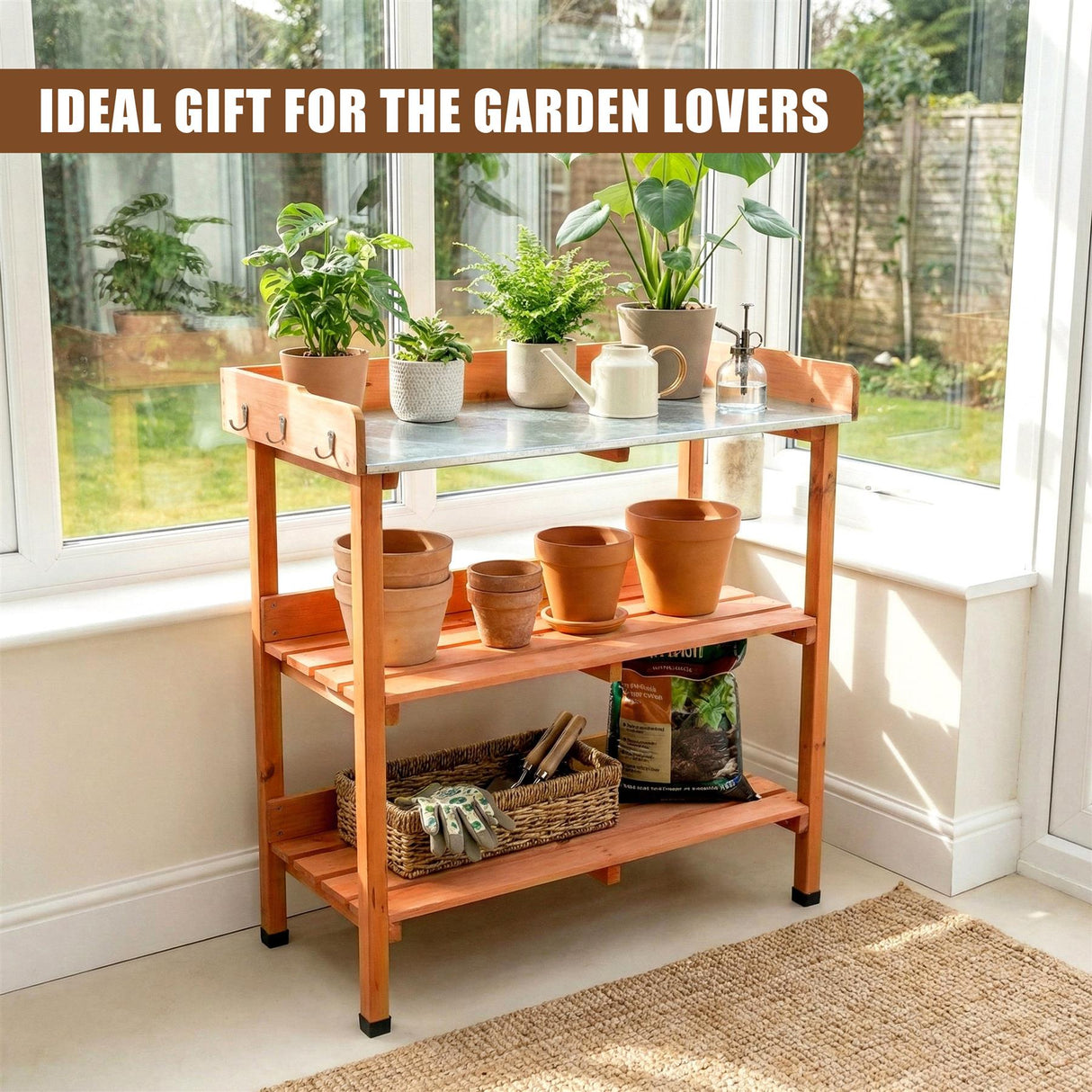 Wooden Potting Bench