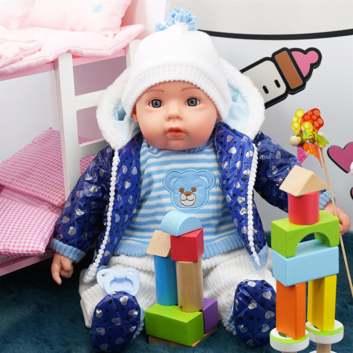 BiBi Baby Doll "Navy" (50 cm / 20") by BiBi Doll - UKBuyZone