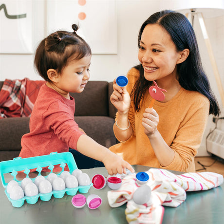 12 Shape Sorter Eggs by The Magic Toy Shop - UKBuyZone