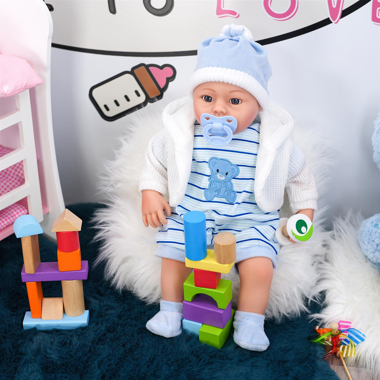 BiBi Baby Doll - Blue (45 cm / 18") by BiBi Doll - UKBuyZone