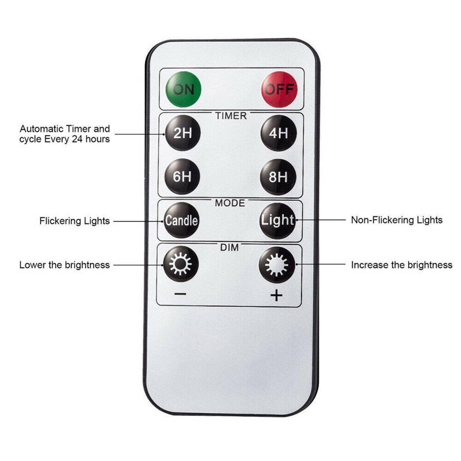 3 Pcs Outdoor LED Candle Light by Geezy - UKBuyZone