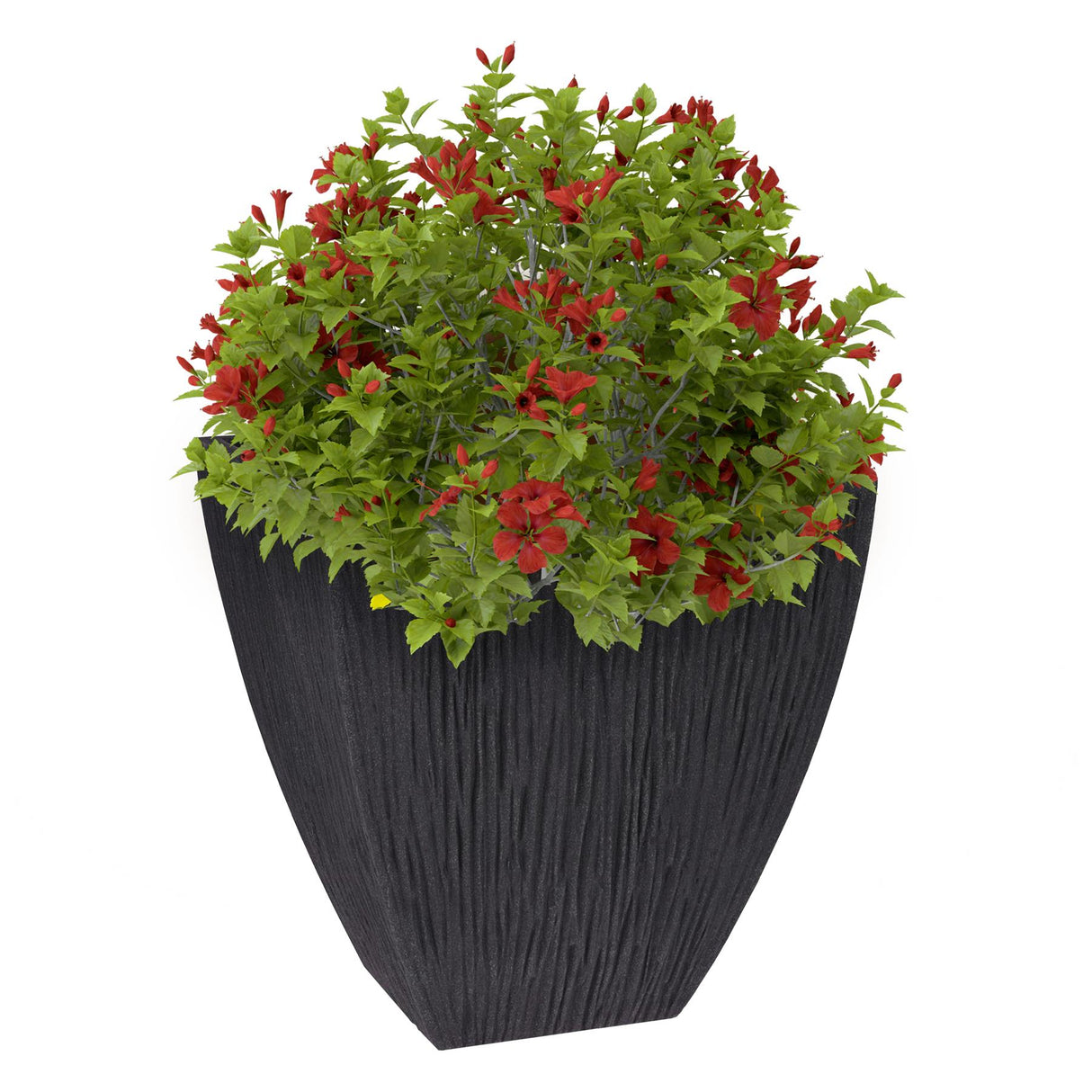 Large Anthracite Square Outdoor Flower Pot by GEEZY - UKBuyZone