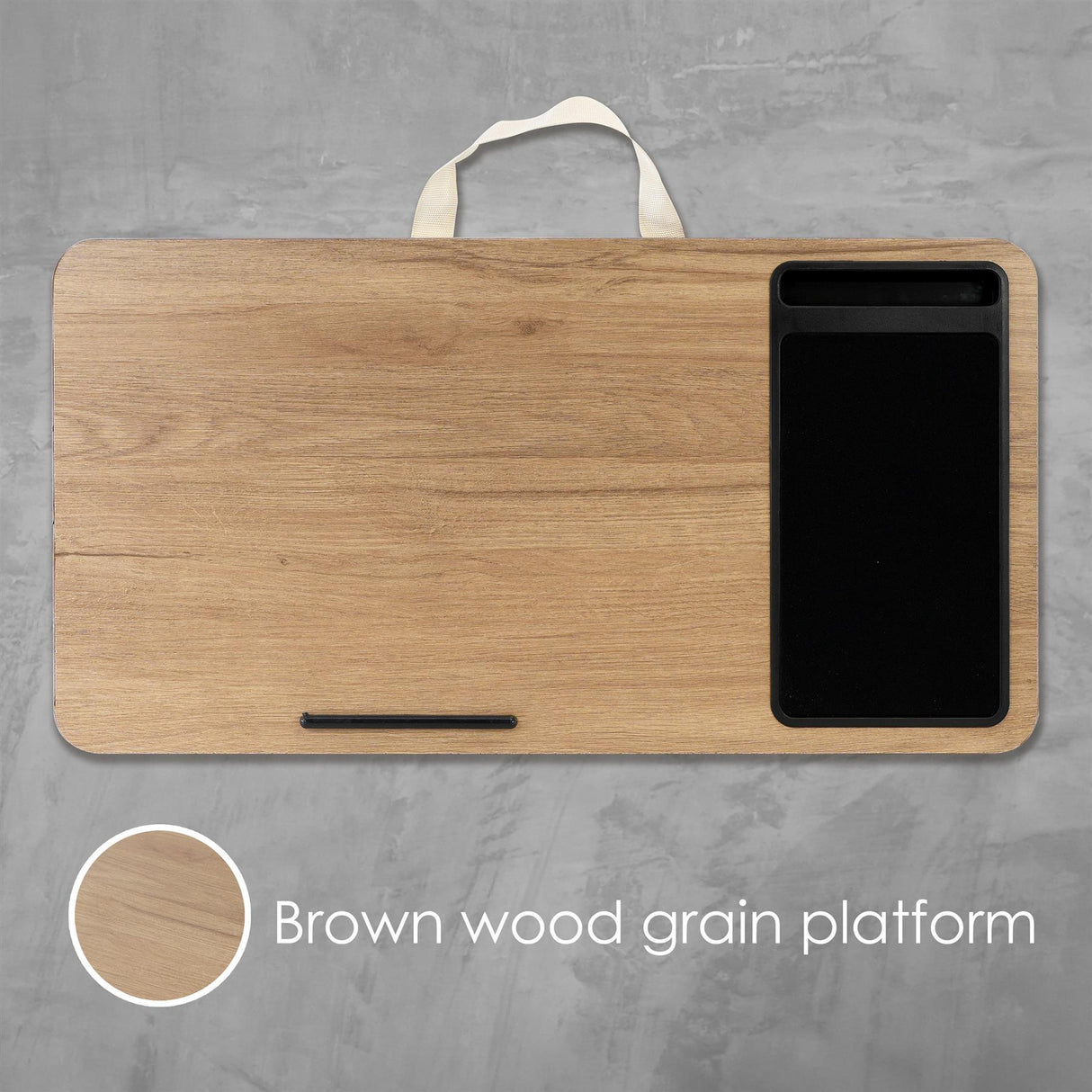 Lap Desk Laptop Table With Phone Slot Mouse Pad by GEEZY - UKBuyZone