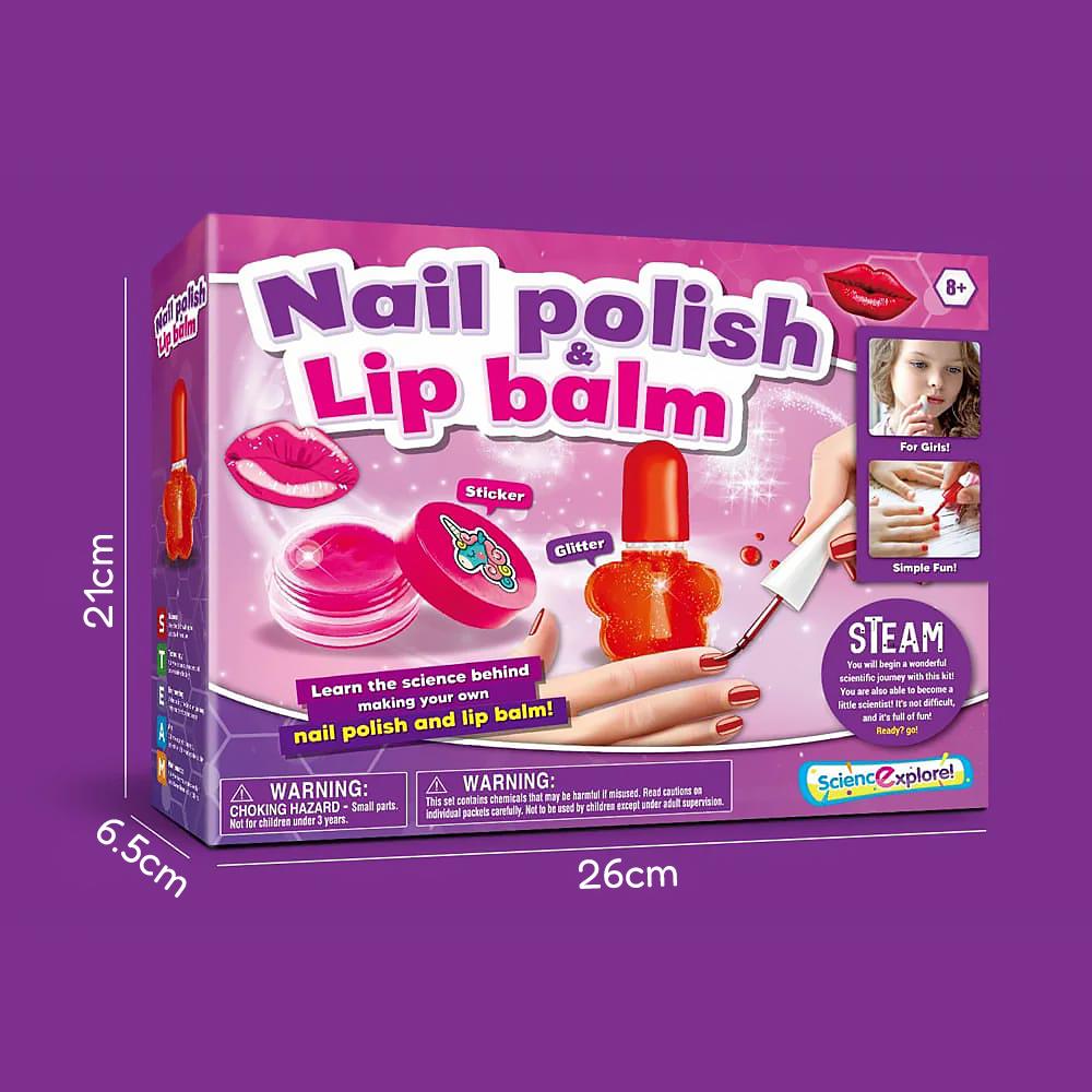 Nail Polish and Lip Balm Making Kit for Girls by The Magic Toy Shop - UKBuyZone
