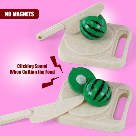 Fruit Cutting Toy Set with Storage Case by The Magic Toy Shop - UKBuyZone