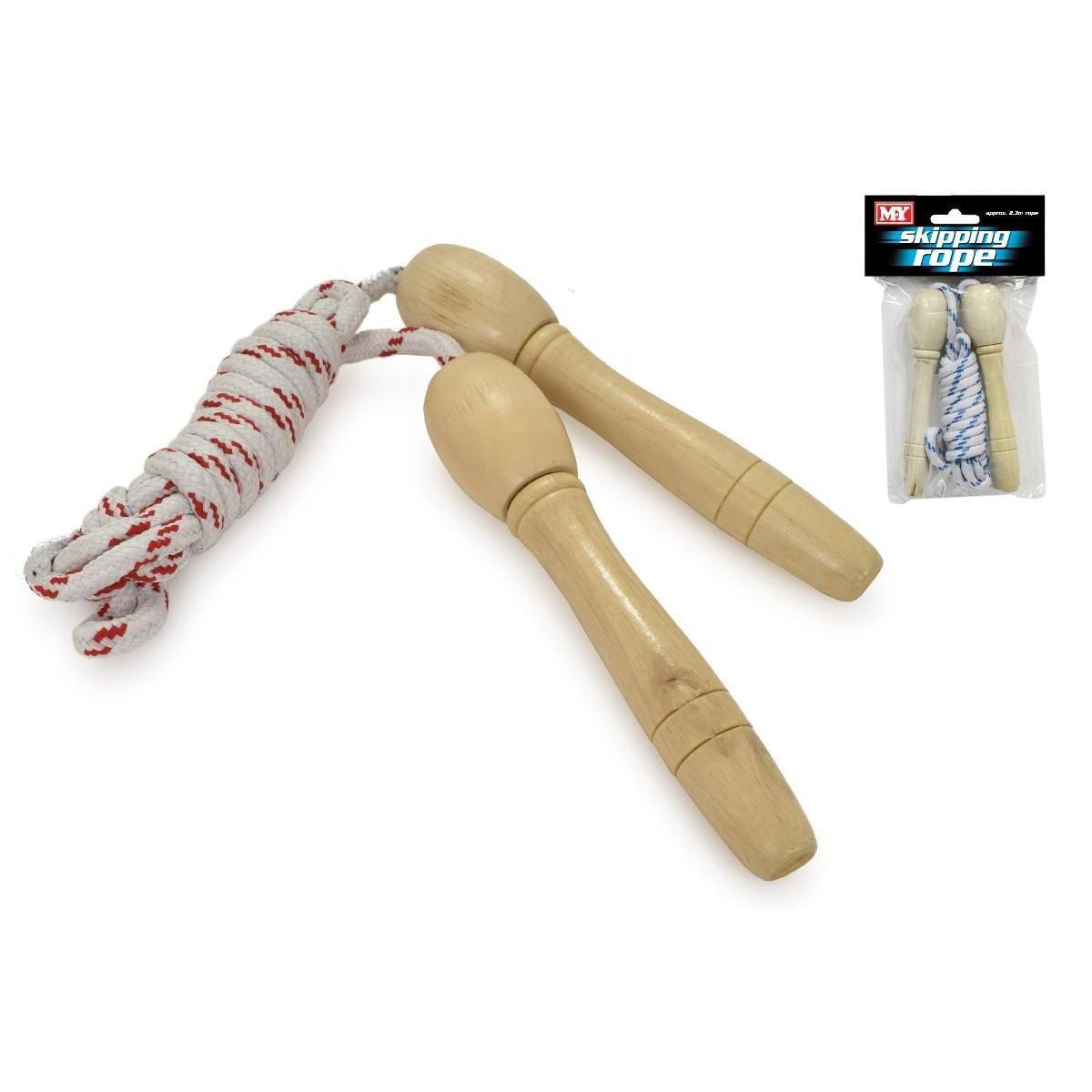 Skipping Rope with Wooden Handles by The Magic Toy Shop - UKBuyZone