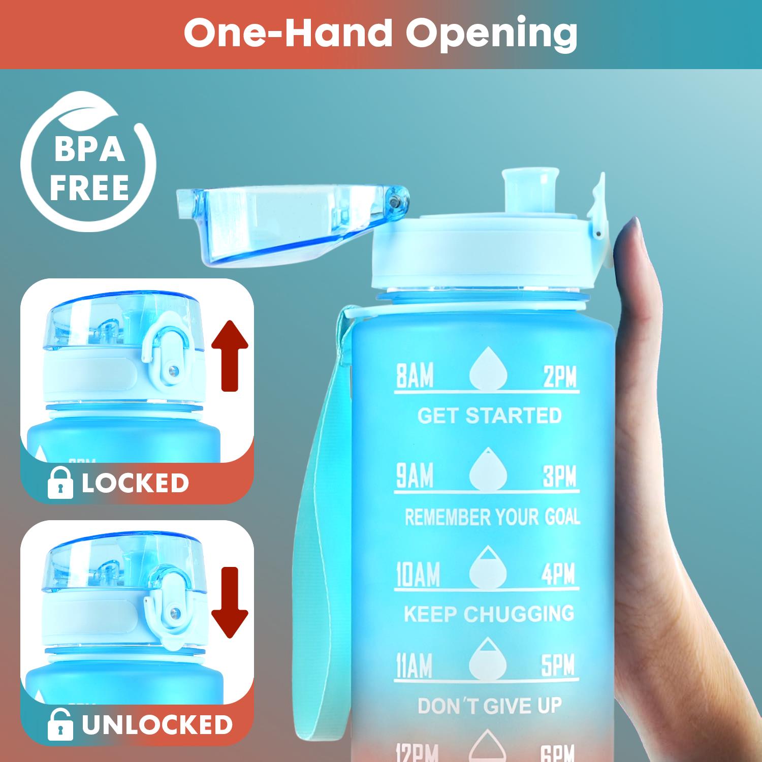 Water Bottle 1L by Geezy - UKBuyZone