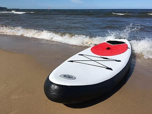 Inflatable SUP Stand Up Paddle Board Red 305cm by Geezy - UKBuyZone