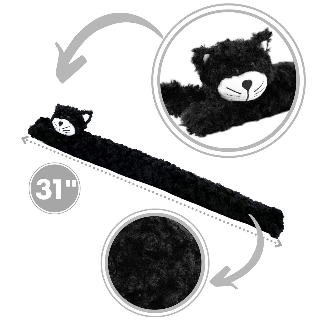 Black Cat Novelty Draught Excluder