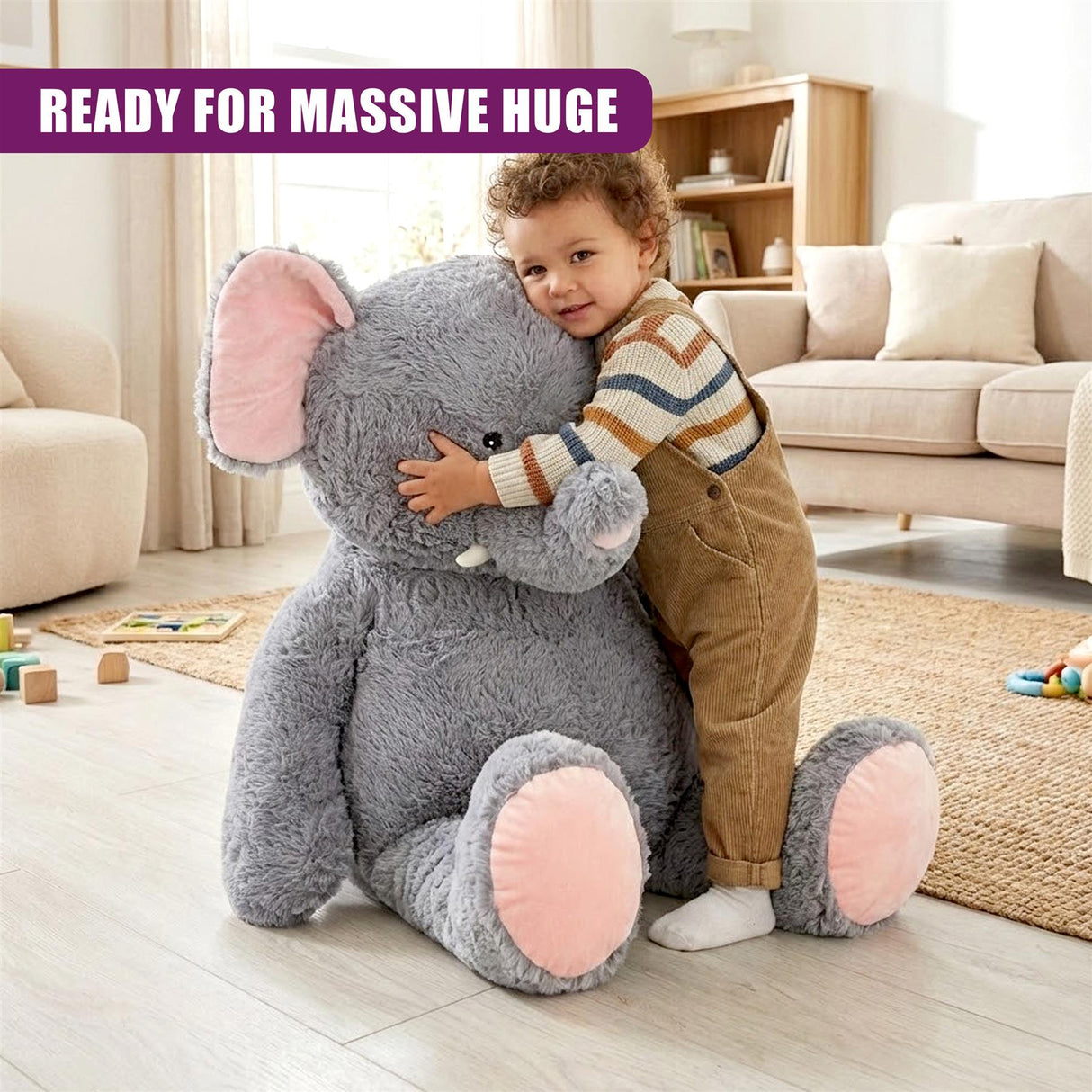 Giant Elephant Soft Toy - 100 cm