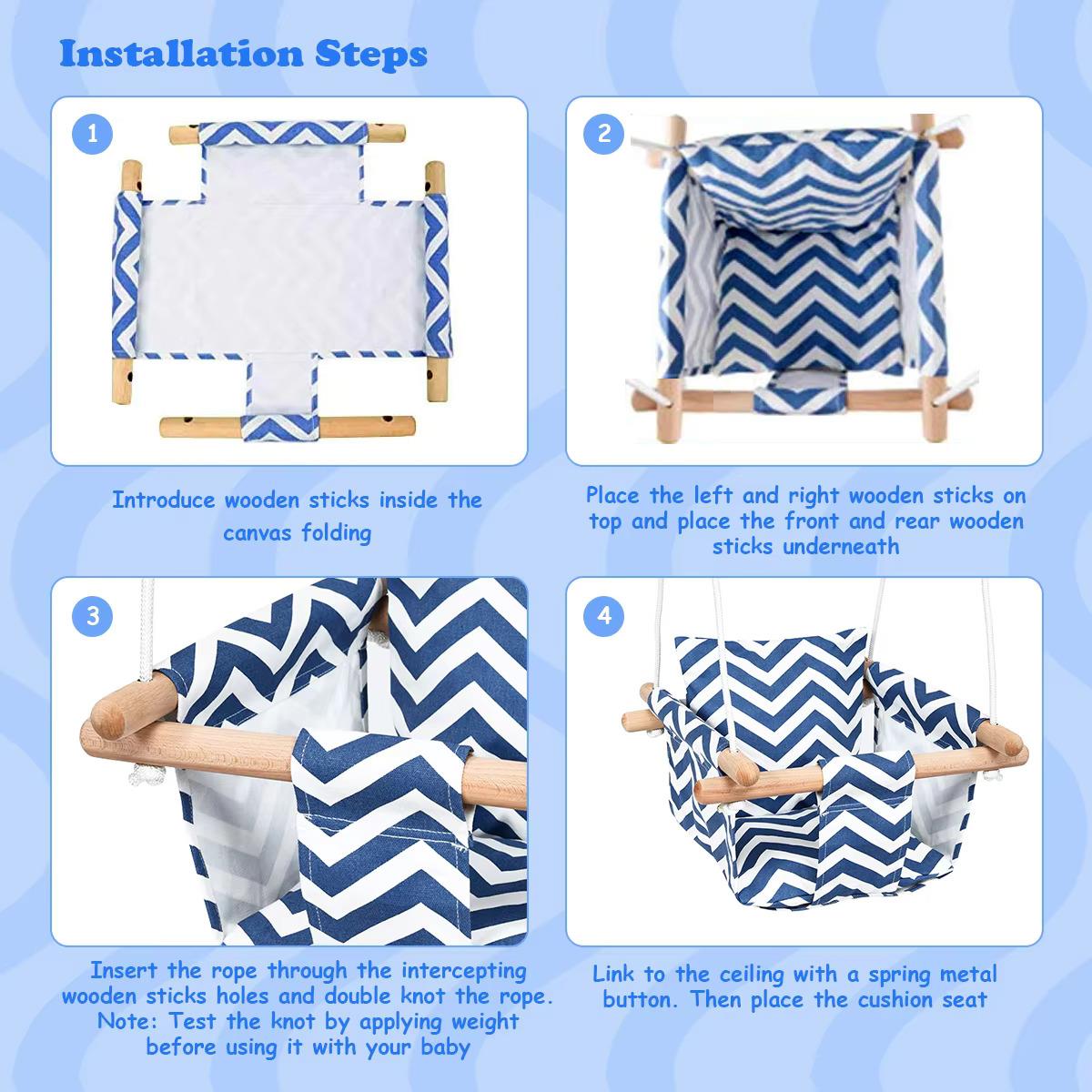 Cotton Swing Seat for Babies and Toddlers by The Magic Toy Shop - UKBuyZone