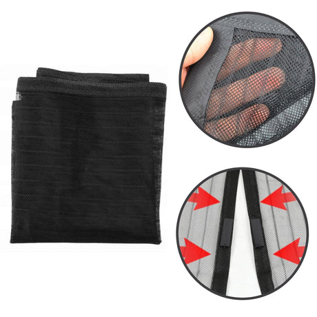 Magnetic Insect Door Screen Black by GEEZY - UKBuyZone