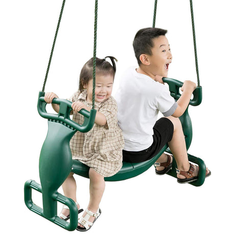 Tandem Swing with Two Seats by The Magic Toy Shop - UKBuyZone