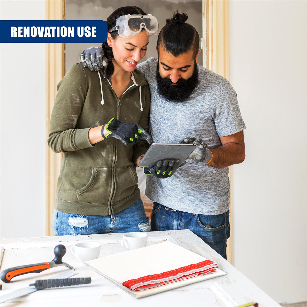 Door Dust Sheet with Zip 220x120cm by GEEZY - UKBuyZone