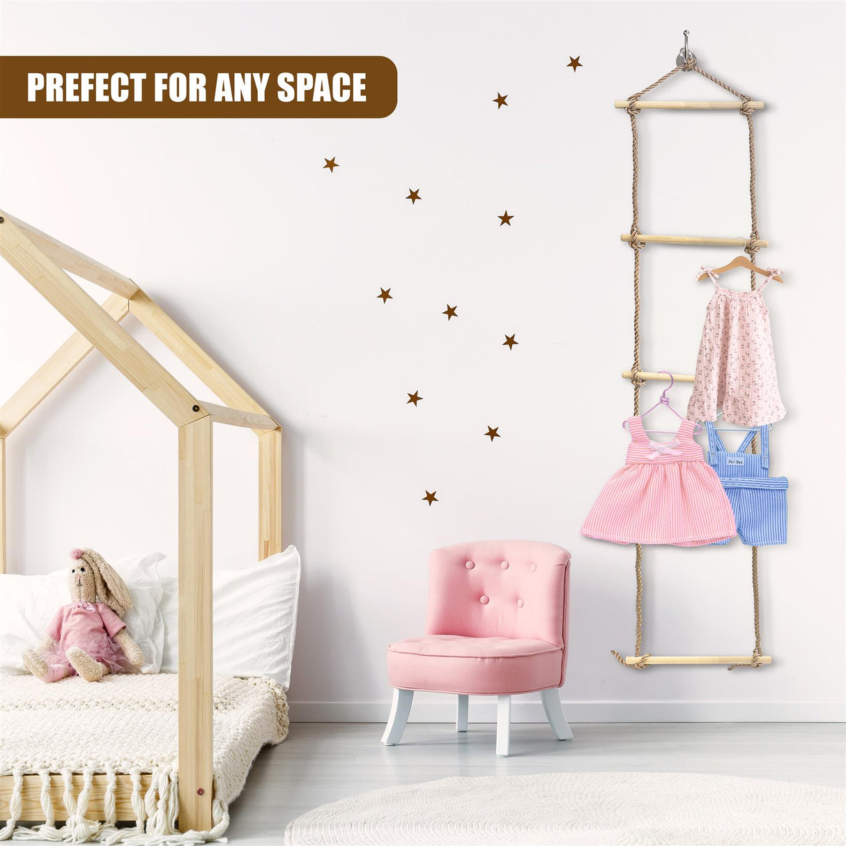 Hanging Blanket Ladder by GEEZY - UKBuyZone