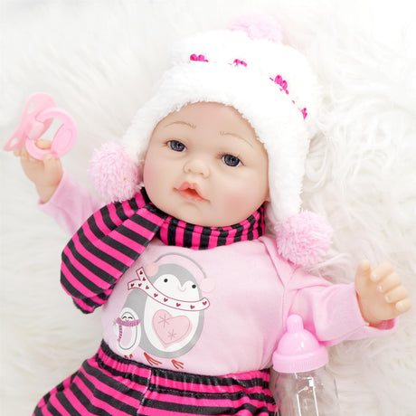 BiBi Reborn Awake Girl "Snowflake" (43 cm / 17") by BiBi Doll - UKBuyZone