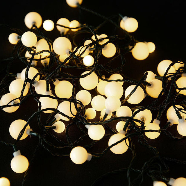 100 Berry Christmas LED Lights Warm White by Geezy - UKBuyZone