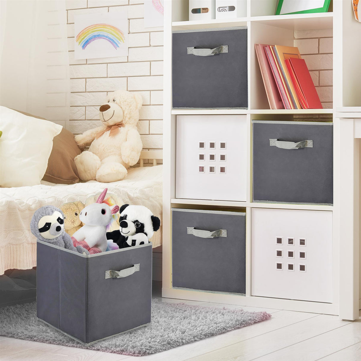 Foldable Square Canvas Storage by GEEZY - UKBuyZone