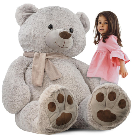 Giant Bear with Scarf 130cm by The Magic Toy Shop - UKBuyZone