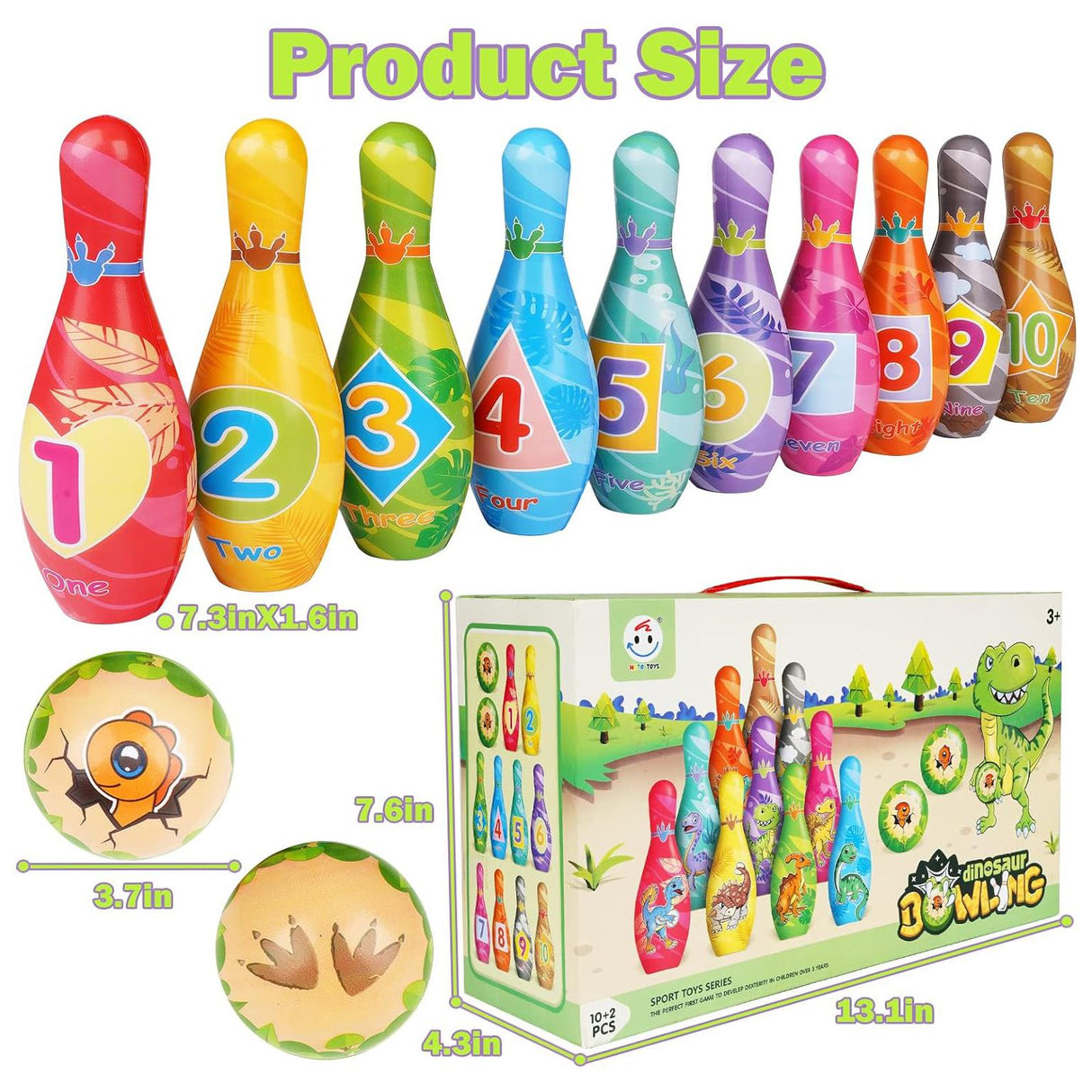 Soft Bowling Set For Kids by The Magic Toy Shop - UKBuyZone