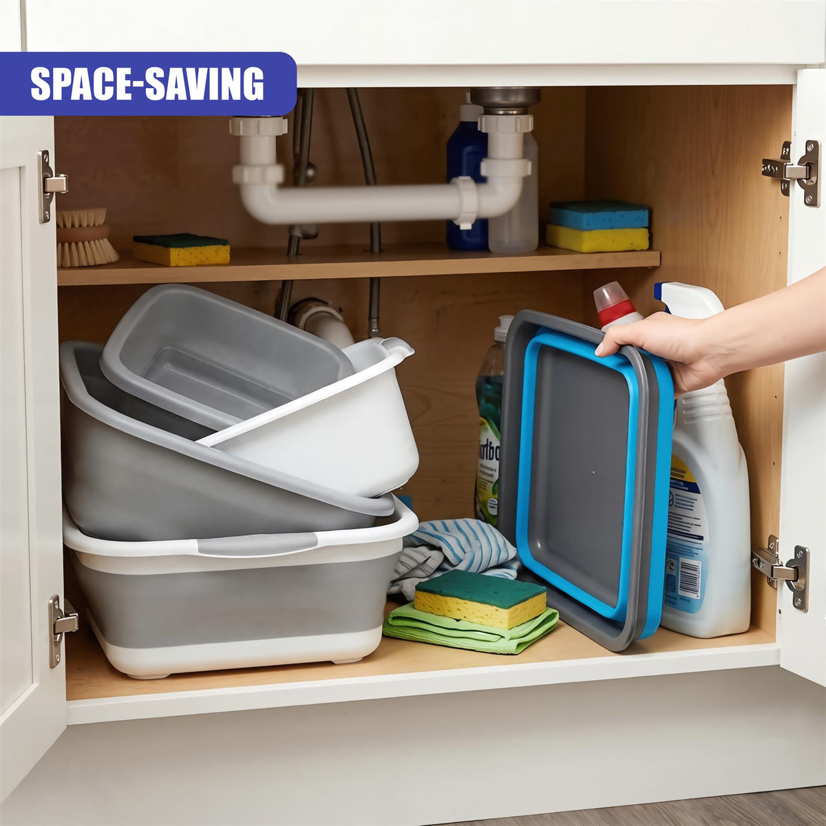 Collapsible Washing Up Bowl 8L