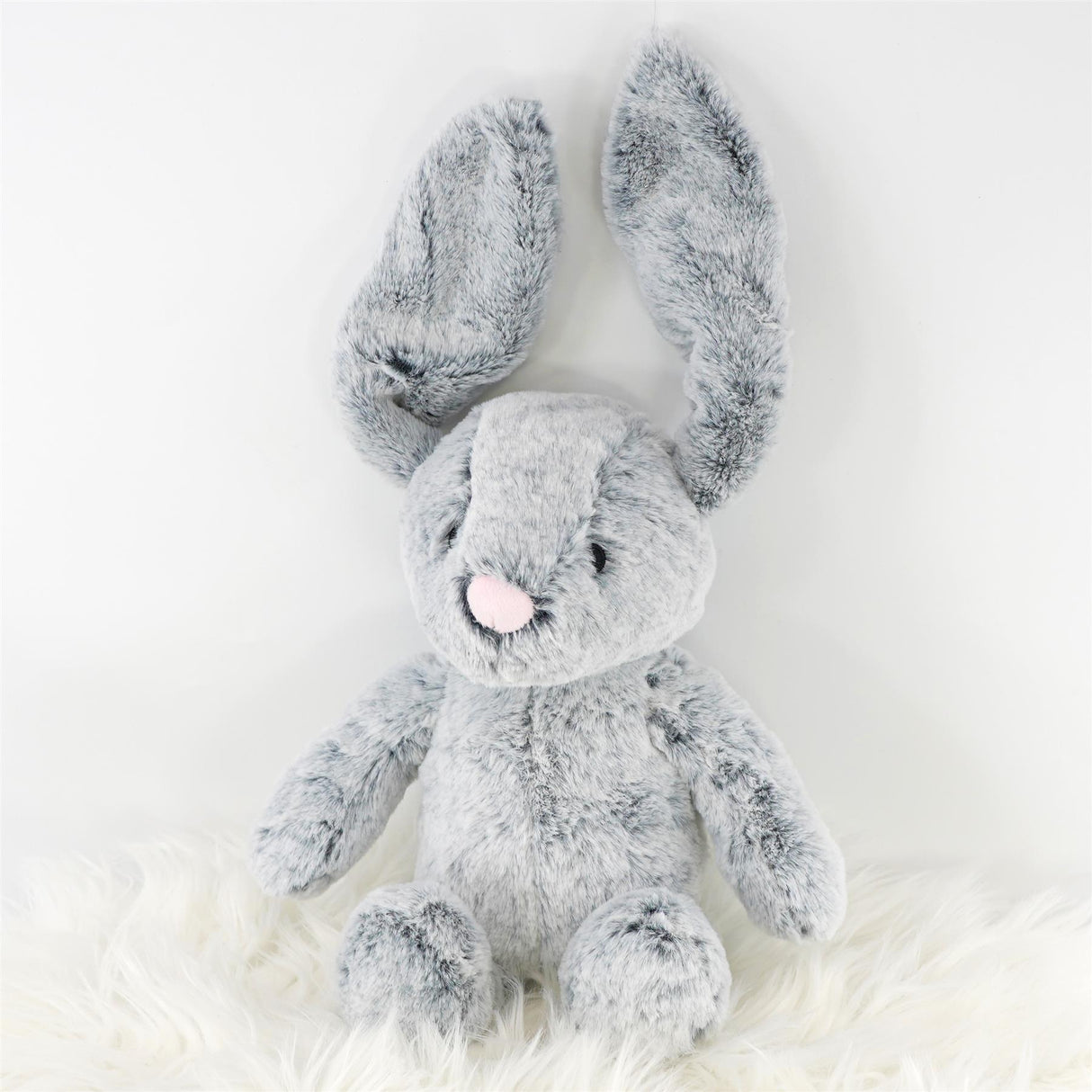 10" Plush Super Soft Grey Rabbit Cuddly Toy by The Magic Toy Shop - UKBuyZone