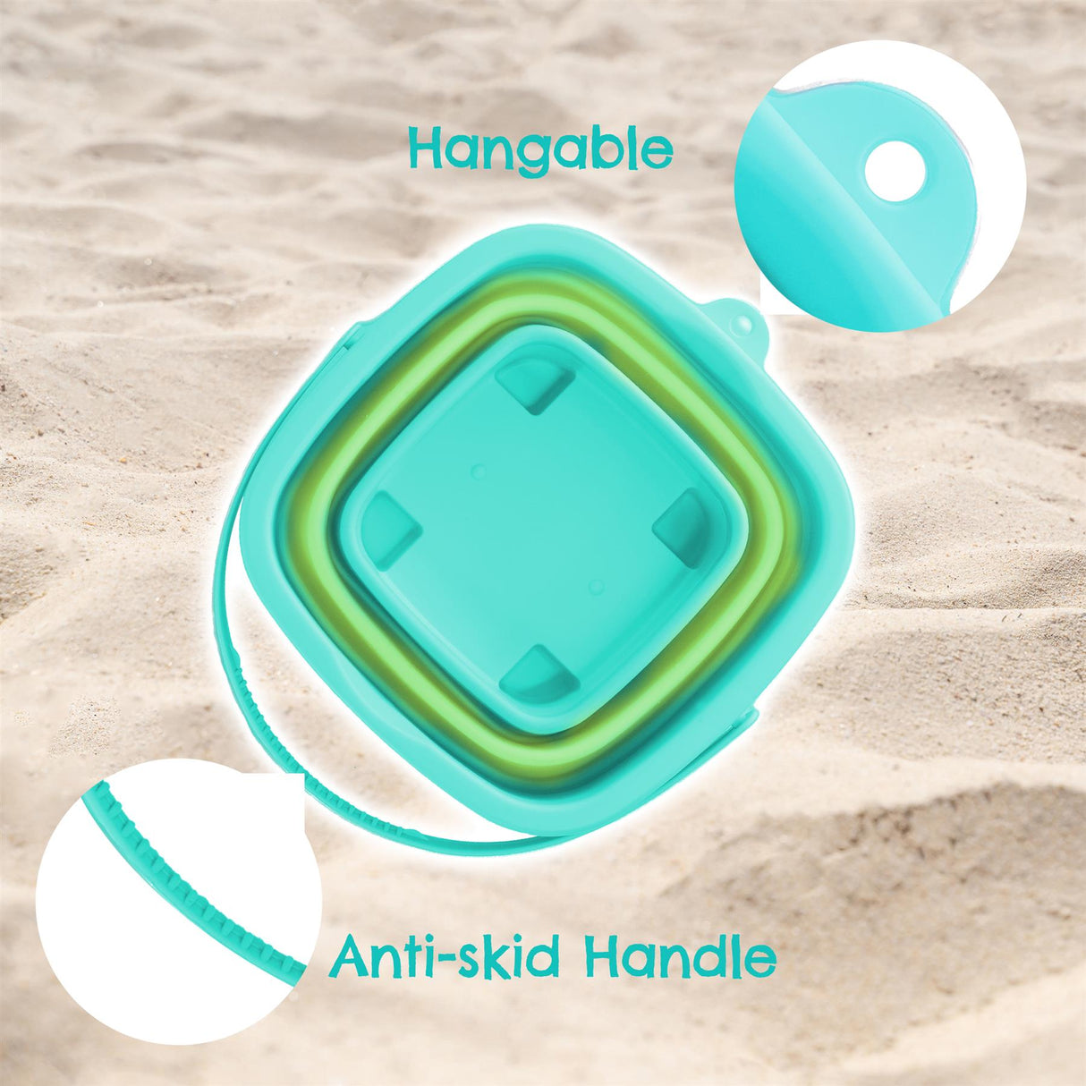 Collapsible Beach Bucket by The Magic Toy Shop - UKBuyZone