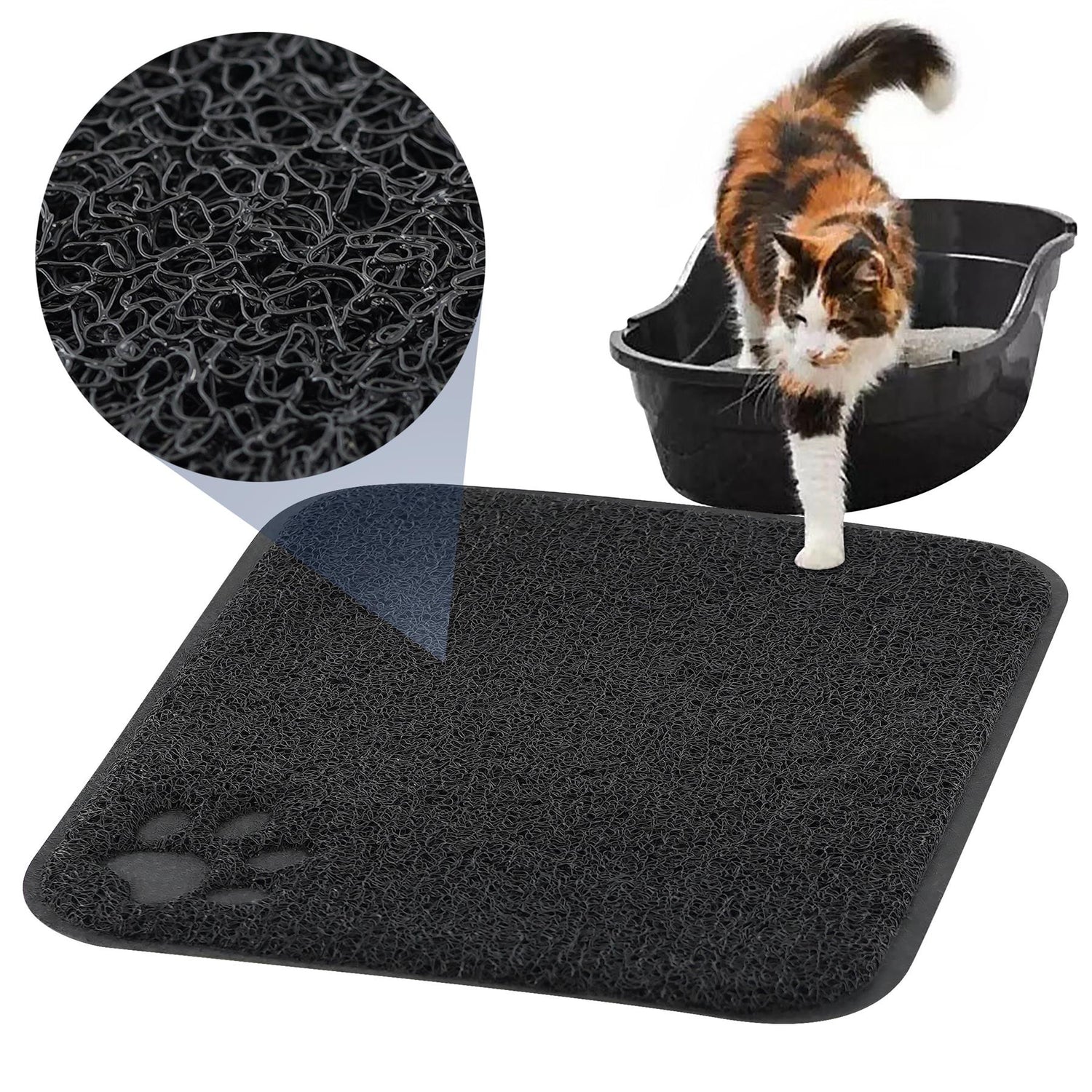 Rubber Cat Litter Mat by GEEZY - UKBuyZone