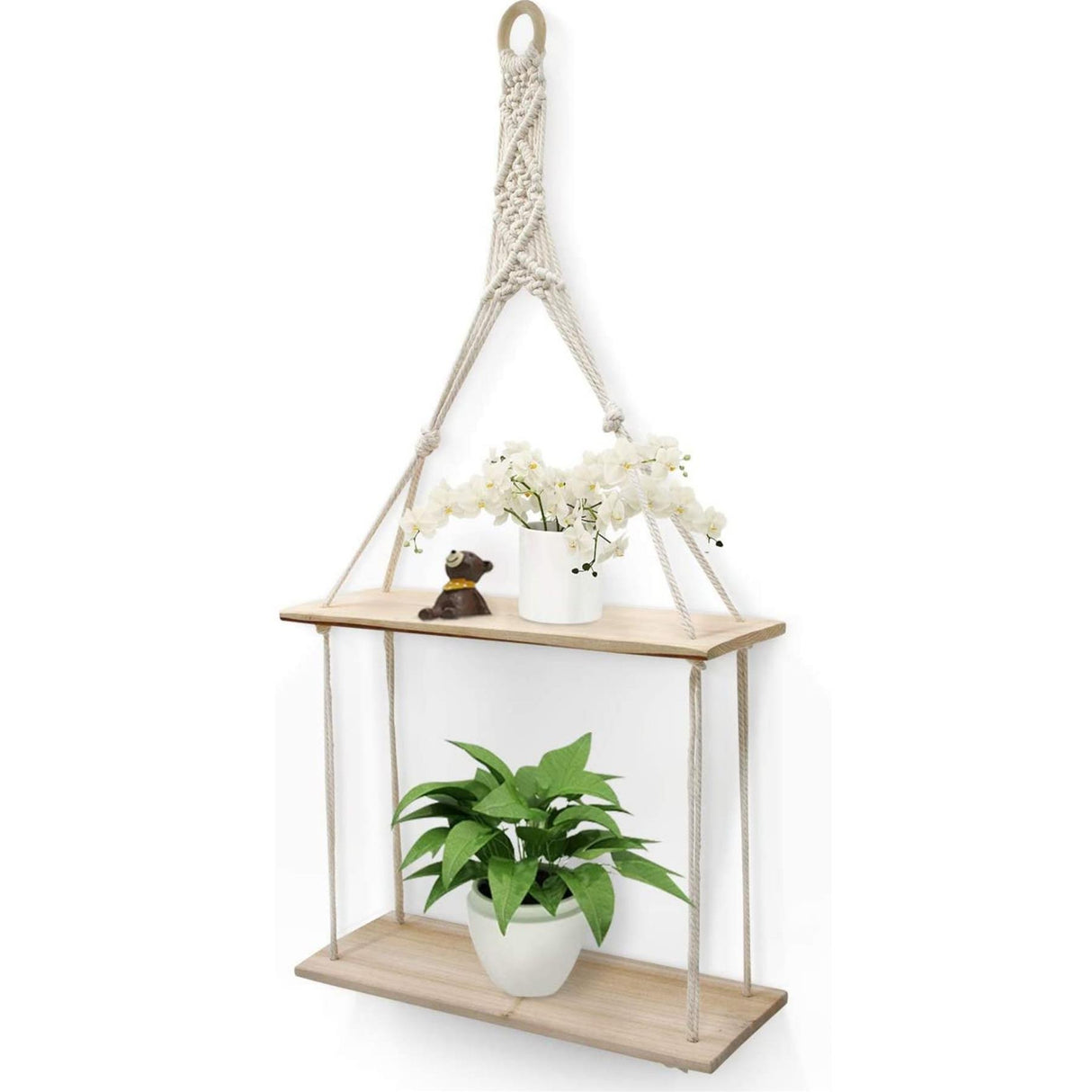 Hanging Boho Chic Floating Shelf by Geezy - UKBuyZone