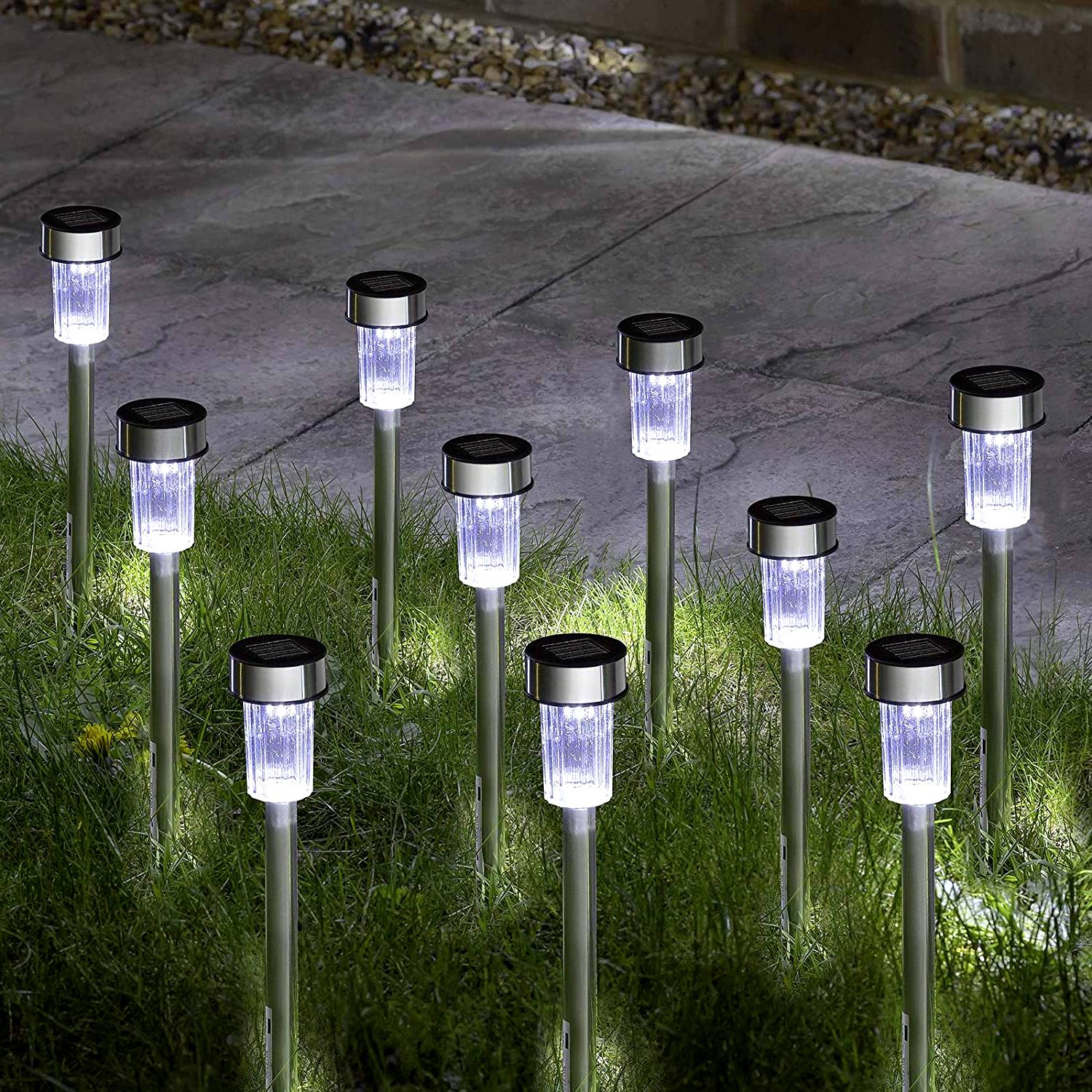 Solar Lights Outdoor Garden 10 Pieces by GEEZY - UKBuyZone