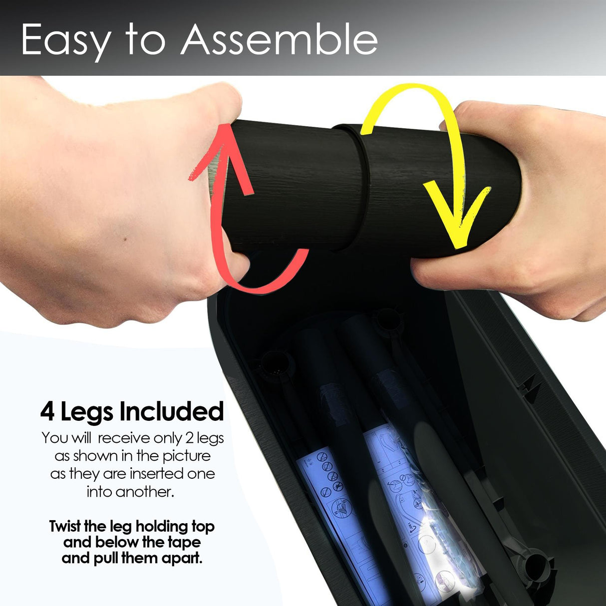 Black Raised Garden Bed Planter With Lid and Legs by Geezy - UKBuyZone