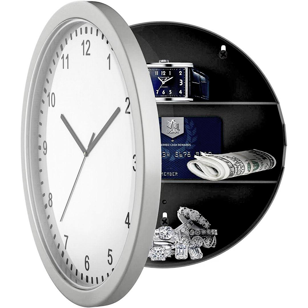 Secret Wall Clock Home Safe by GEEZY - UKBuyZone