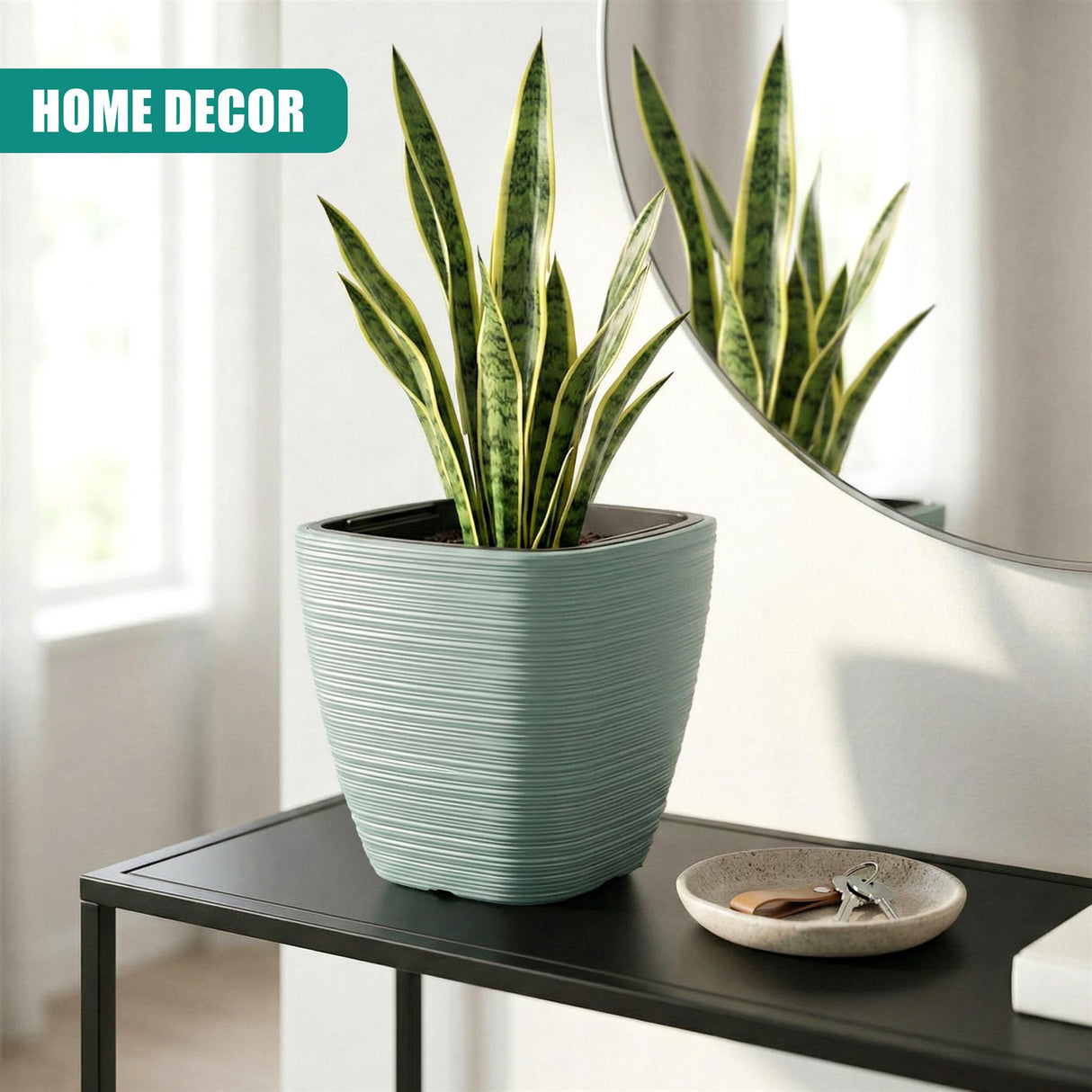 Square Flower Pot, 28.9 cm