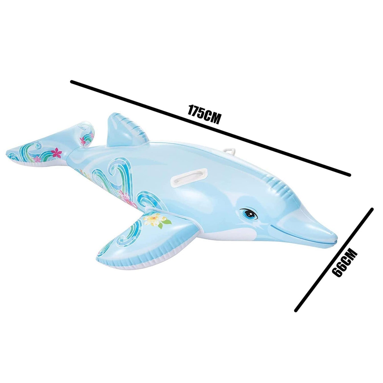 Dolphin Ride On Swimming Pool Float by Intex - UKBuyZone