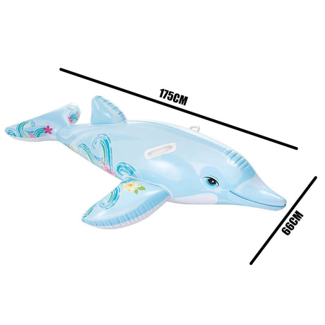 Dolphin Ride On Swimming Pool Float by Intex - UKBuyZone
