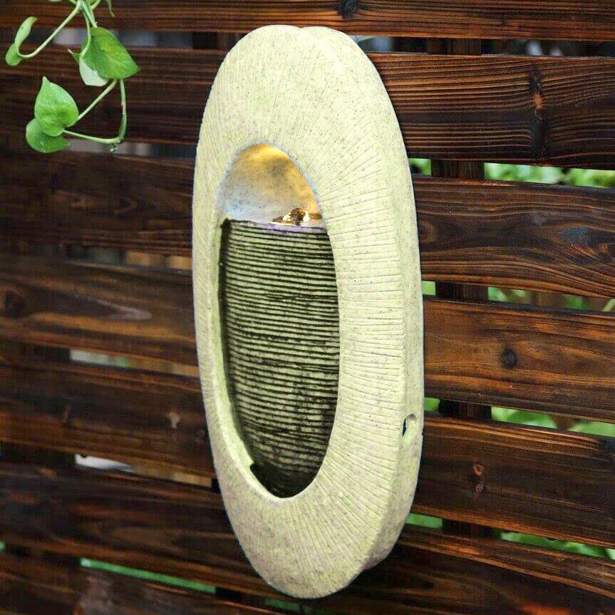 Wall Design Water Feature Outdoor With LED by GEEZY - UKBuyZone