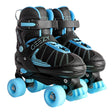 Adjustable Black & Blue Quad Roller Skates for Kids by The Magic Toy Shop - UKBuyZone