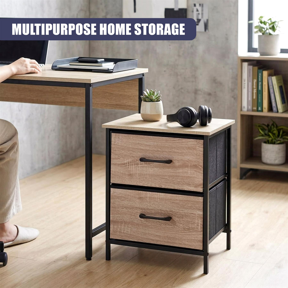 2 Tier Bedside Table