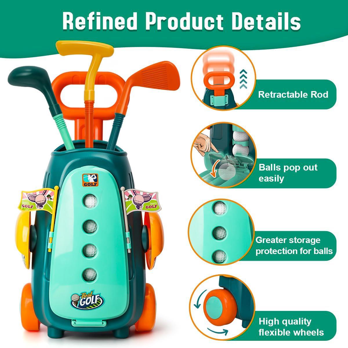 Kids Golf Club Set Indoor Outdoor Sports Toy by The Magic Toy Shop - UKBuyZone