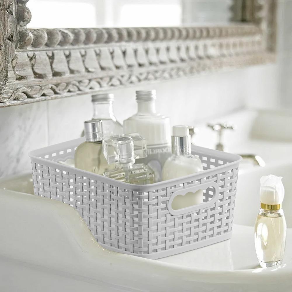 Plastic Storage Baskets Set of 6 by GEEZY - UKBuyZone