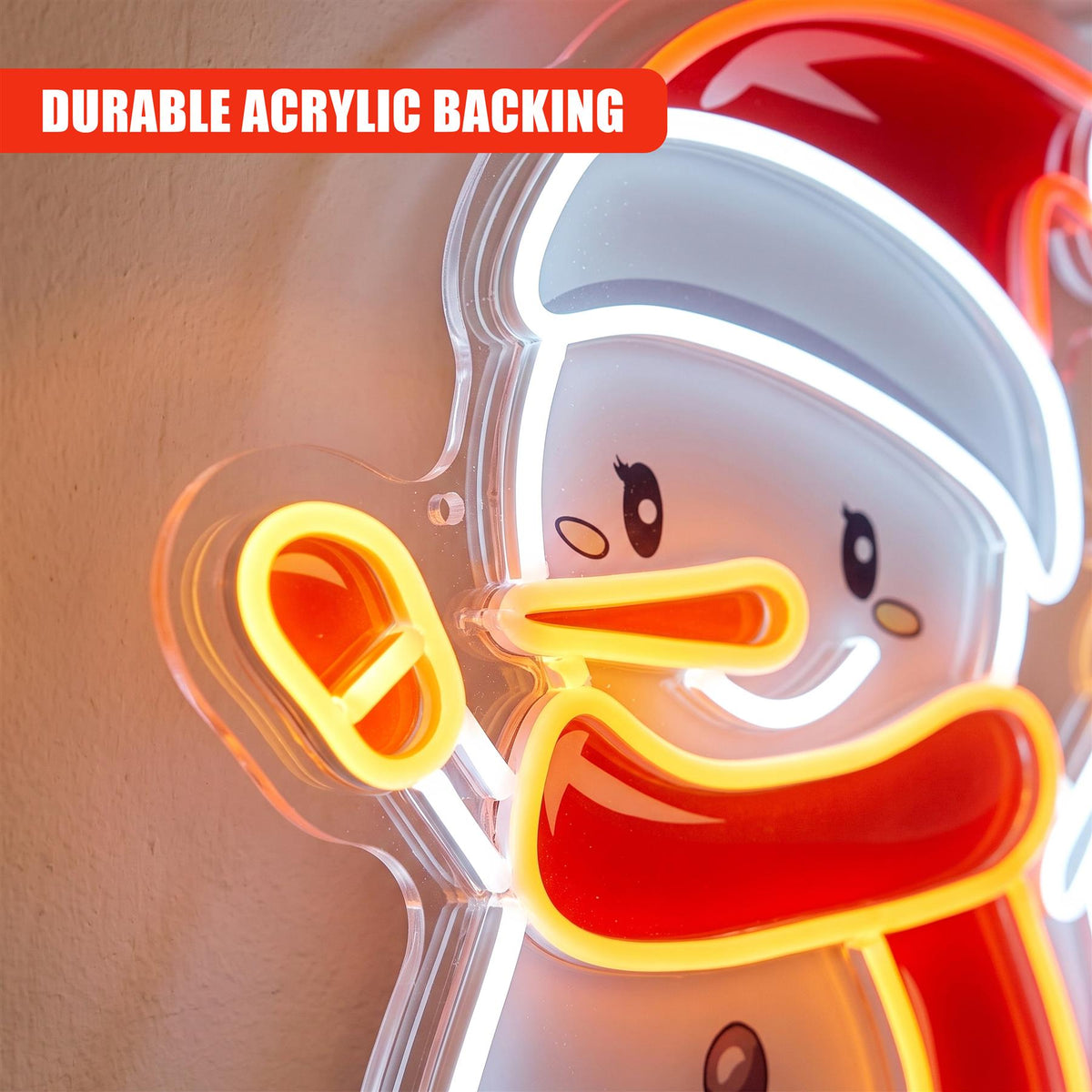 Snowman Neon Sign