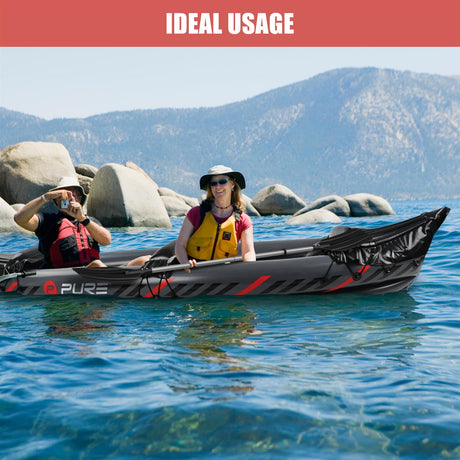 2 Person Inflatable Kayak with Accessories by Geezy - UKBuyZone