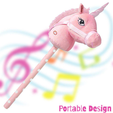 Pink Hobby Horse Unicorn by The Magic Toy Shop - UKBuyZone