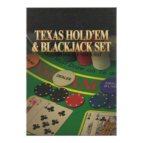 2 in 1 Texas Hold'em & Blackjack Set by The Magic Toy Shop - UKBuyZone