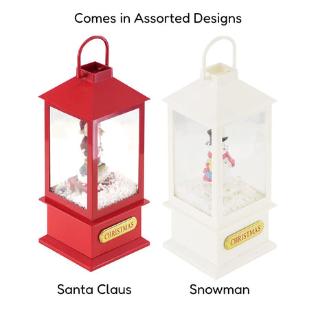 Christmas Lantern With 8 Songs, Light and Snow by The Magic Toy Shop - UKBuyZone