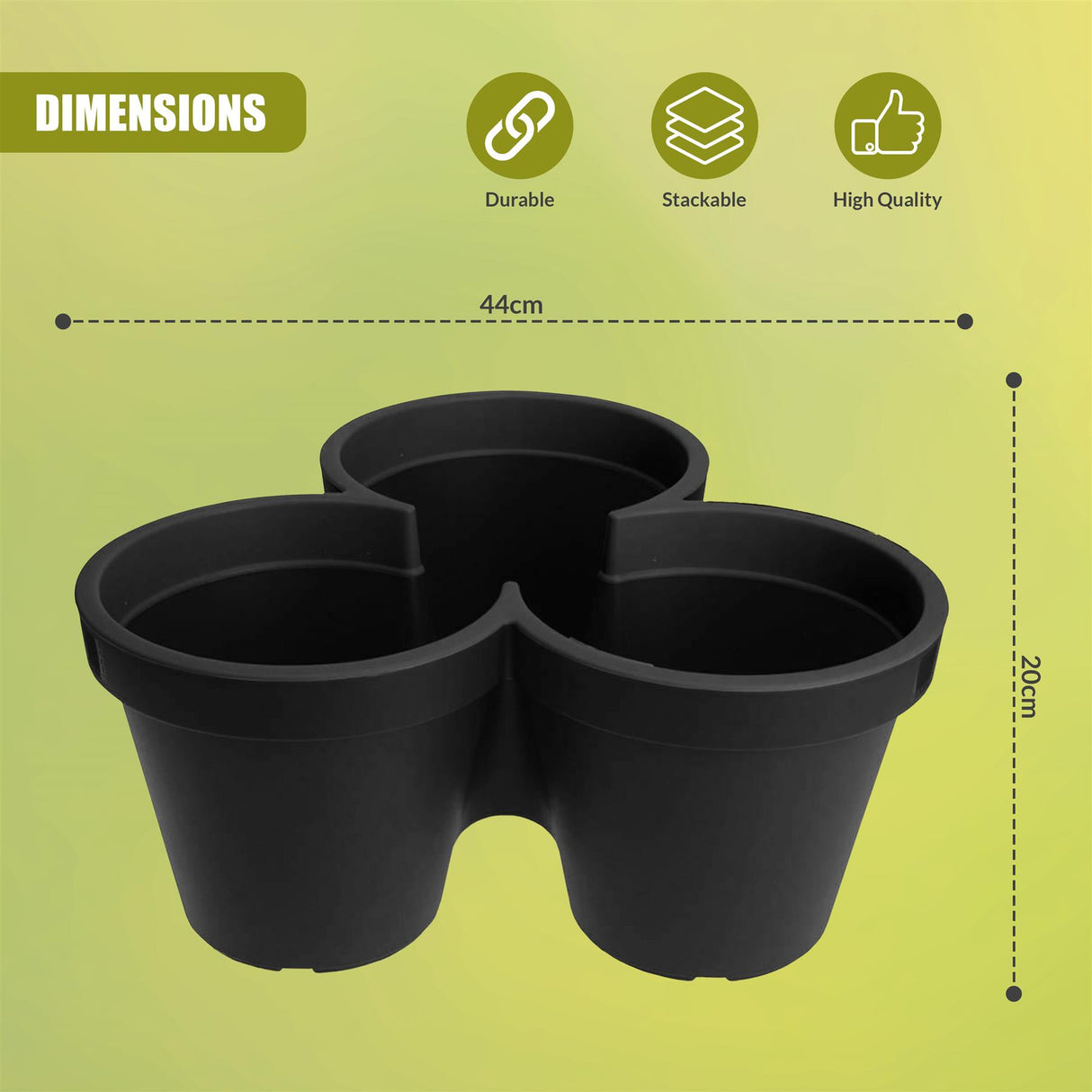 Stackable Vertical Garden Flower Pot Strawberry Planter by GEEZY - UKBuyZone