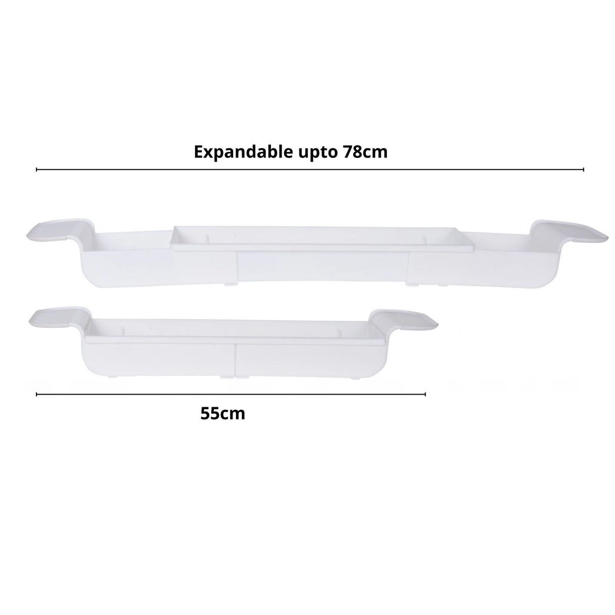 Extendable Plastic Bathtub Tray by GEEZY - UKBuyZone