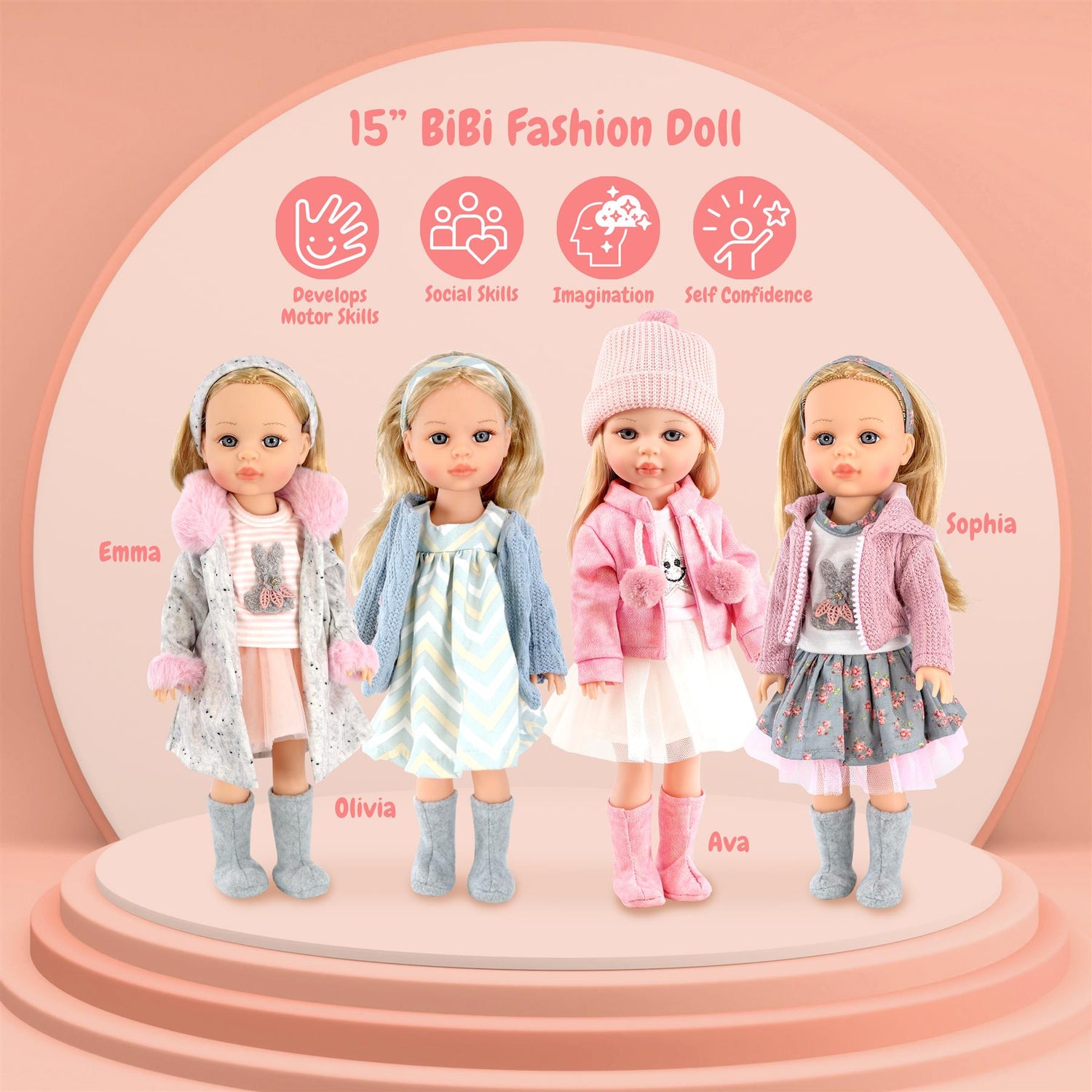 BiBi Fashion Doll " Sophia" (38 cm / 15") by BiBi Doll - UKBuyZone