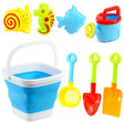 Beach Playset with Foldable Bucket Rake and Shovel by The Magic Toy Shop - UKBuyZone