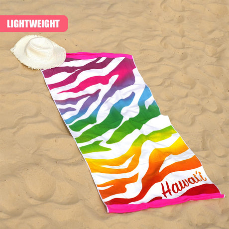 Beach Bath Towel Hawaii Design Microfibre Towel by GEEZY - UKBuyZone